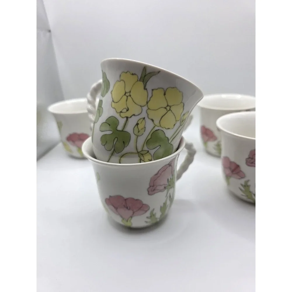6 Ernestine Salerno Amaryllis Floral Cups Italy